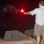 Gareth Buckley (Mikeys brother) showing off his flare!