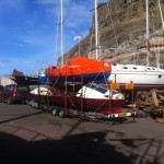 Pacific Pete arriving into Puerto de Mogan, Gran Canaria on 30 December 2012