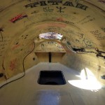 Inside the stern cabin with all of Toby Wallace's writings from his crossing in 2012