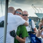 Matt Inglesby surrounded by family